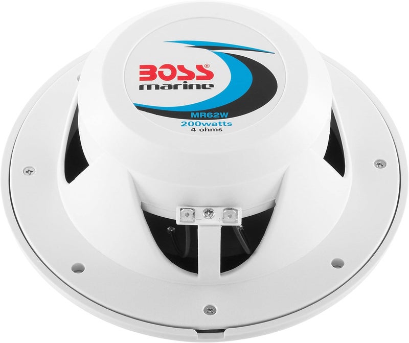 BOSS Audio Systems MR62W 200 Watt 6.5 Inch Full Range Weatherproof Marine Speakers - Image 4